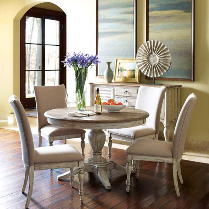 Weatherford Cornsilk Milford Round Dining Table