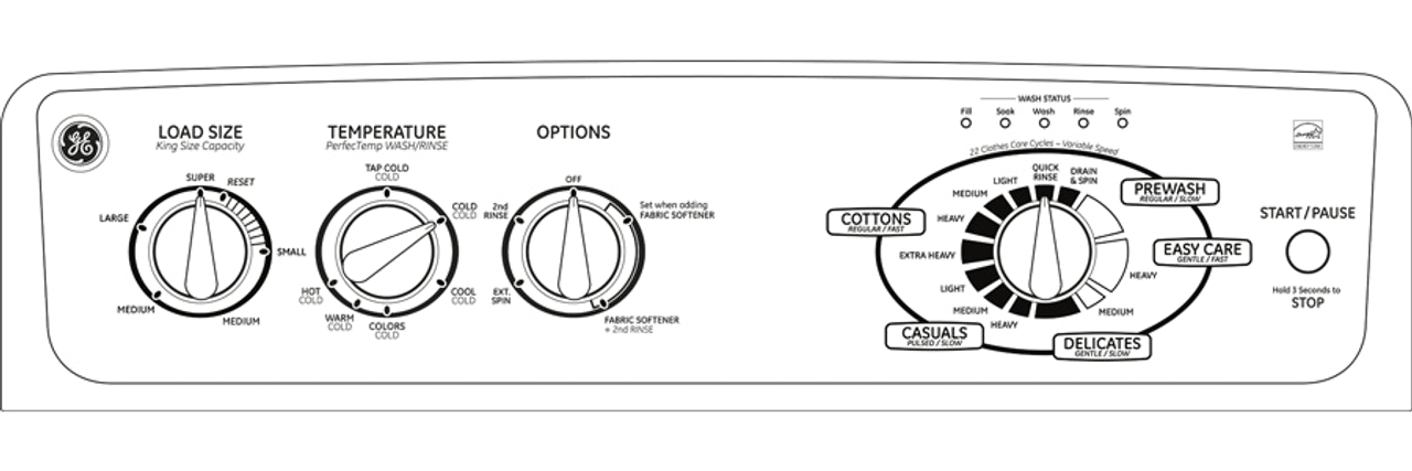 GE® 4.1 IEC Cu. Ft. Colossal Capacity High-Efficiency Washer