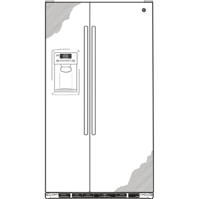 GE® 29.1 Cu. Ft. Side-by-Side Refrigerator