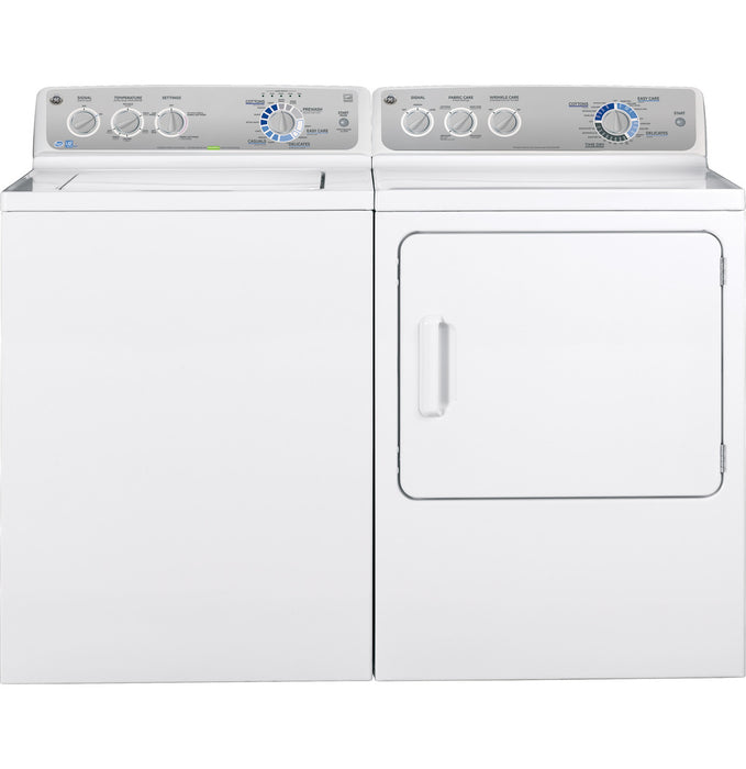 GE® 7.0 cu. ft. stainless steel capacity gas dryer with Sensor Dry™