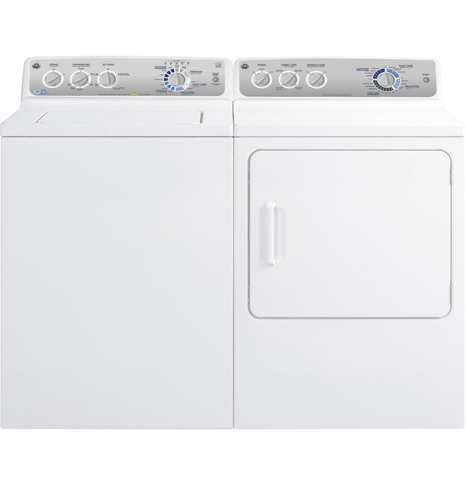 GE® 7.0 cu. ft. stainless steel capacity gas dryer with Sensor Dry™