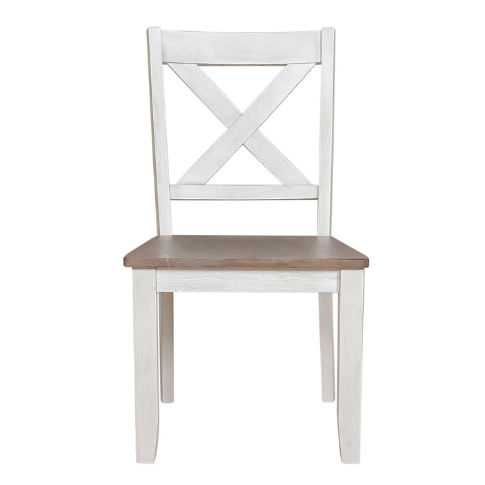 Lakeshore - X Back Side Chair- White (RTA)