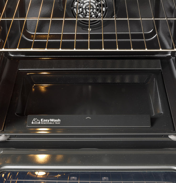 GE® 30" Slide-In Front-Control Convection Gas Range with No Preheat Air Fry and EasyWash™ Oven Tray