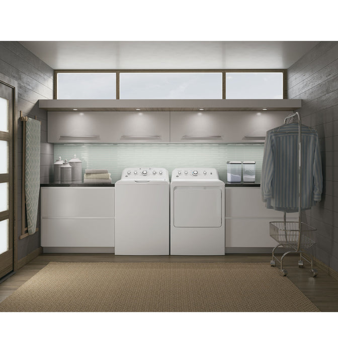 GE® 6.2 cu. ft. Capacity aluminized alloy drum Electric Dryer