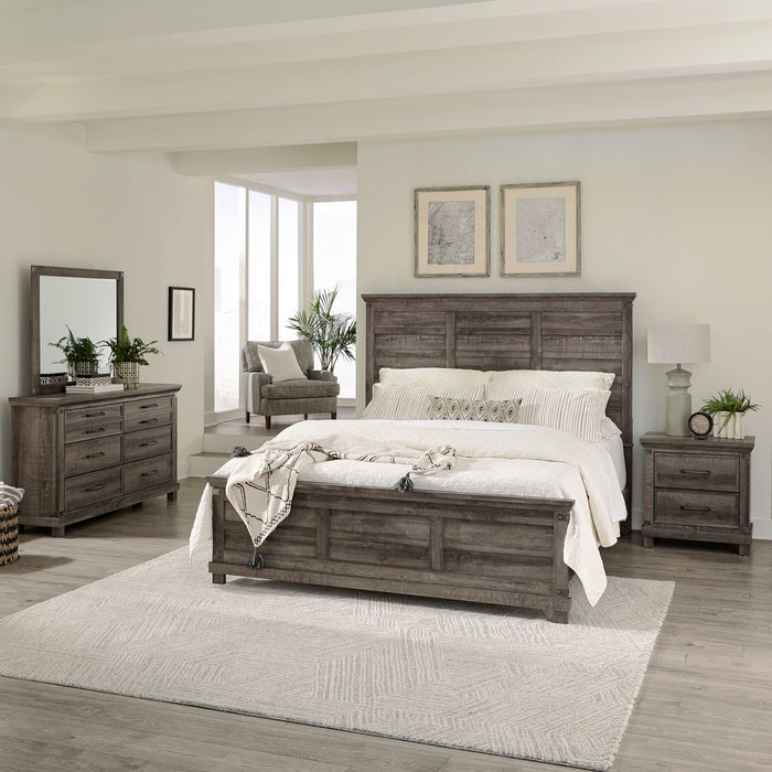 Lakeside Haven - Opt King Panel Bed, Dresser & Mirror, Nightstand