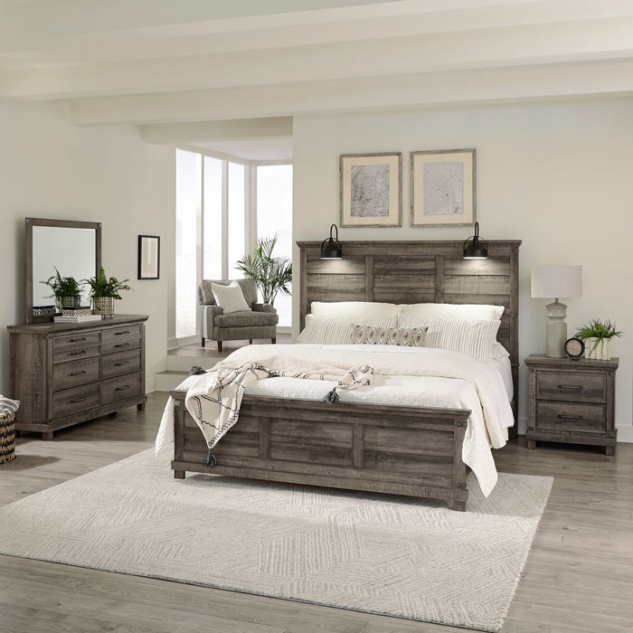 Lakeside Haven - Queen Panel Bed, Dresser & Mirror, Night Stand