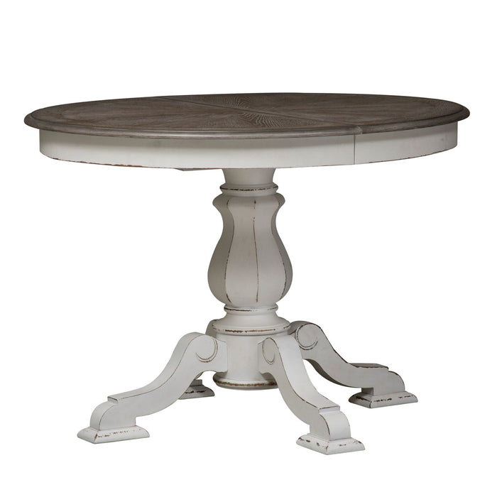 Magnolia Manor - 5 Piece Pedestal Table Set