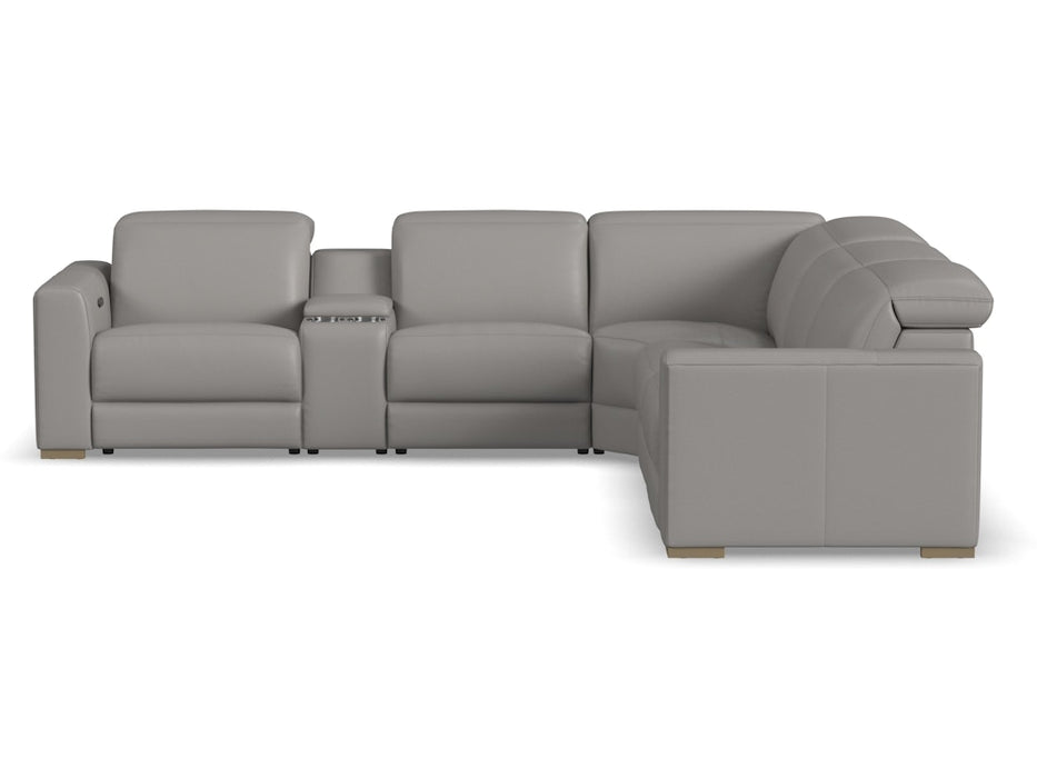 Aurora Power Reclining Sectional with Power Headrests