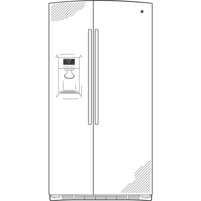 GE® ENERGY STAR® 25.8 Cu. Ft. Side-By-Side Refrigerator with Dispenser