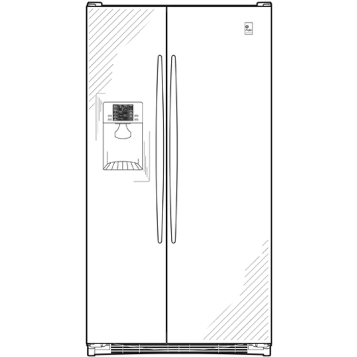 GE Profile™ 23.1 Cu. Ft. Side-by-Side Refrigerator