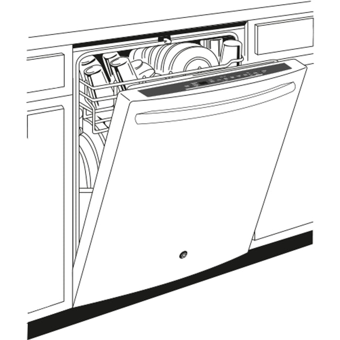 GE® Dishwasher with Hidden Controls