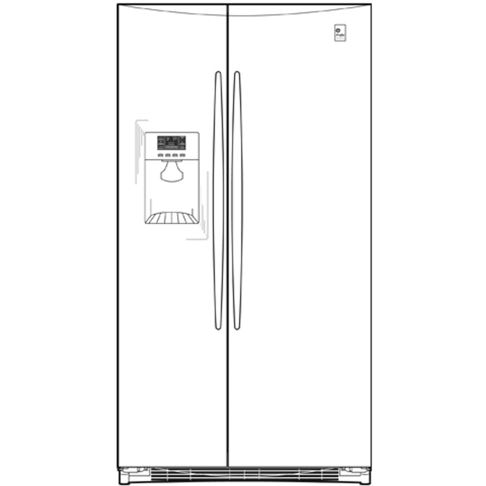 GE Profile™ ENERGY STAR® 25.6 Cu. Ft. Side-by-Side Refrigerator with Dispenser