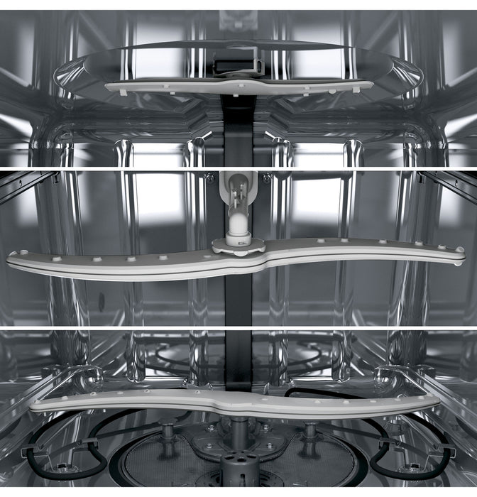 GE® Stainless Steel Interior Dishwasher with Front Controls