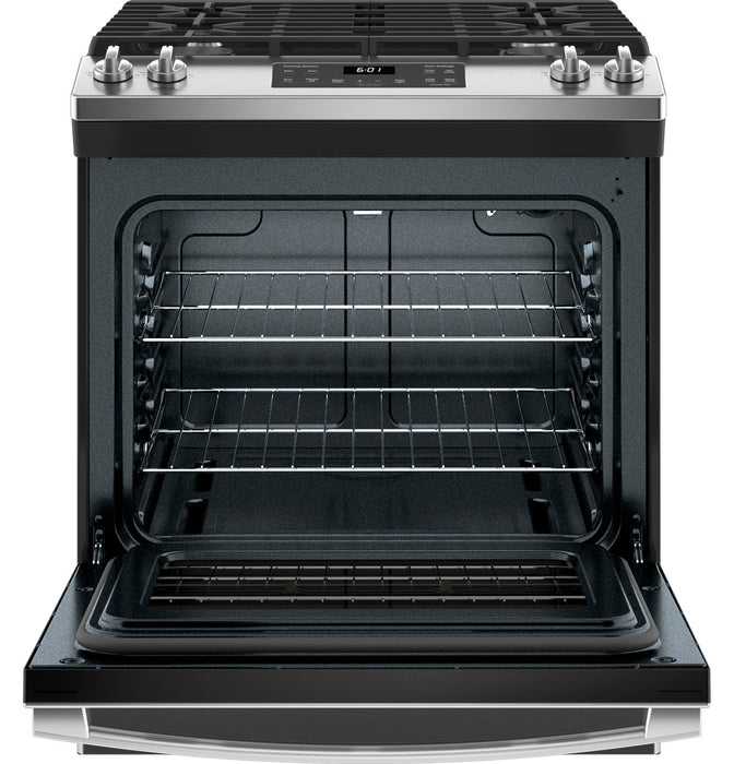 GE® 30" Slide-In Front Control Gas Range