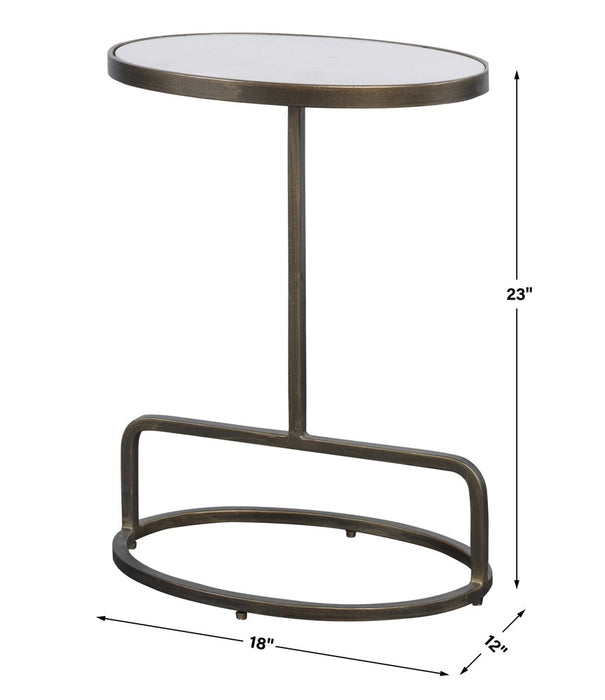 JESSENIA ACCENT TABLE, MARBLE