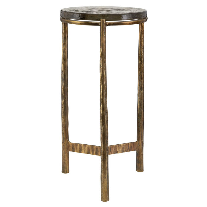 ETERNITY ACCENT TABLE, BRASS