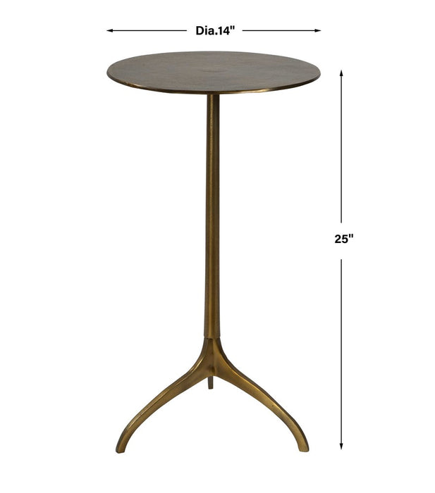 BEACON ACCENT TABLE, GOLD