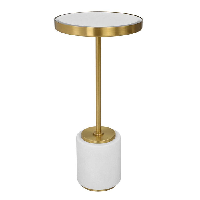 LAURIER DRINK TABLE, WHITE
