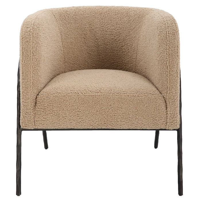 JACOBSEN ACCENT CHAIR, LATTE SHEARLING