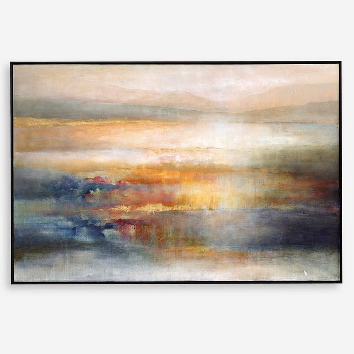 SEAFARING DUSK HAND PAINTED CANVAS