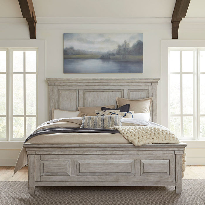 Heartland - King Panel Bed, Dresser & Mirror, Chest, Night Stand