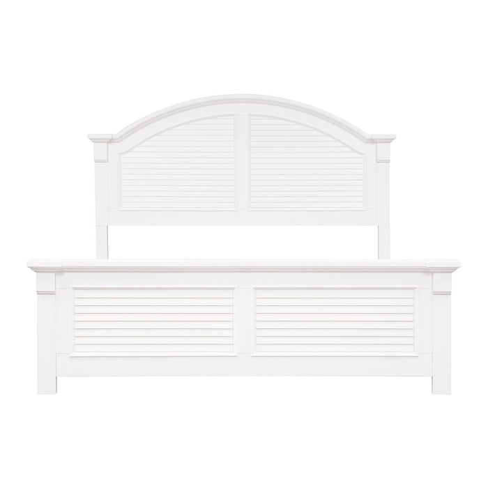 Summer House I - King Panel Bed, Dresser & Mirror, Chest