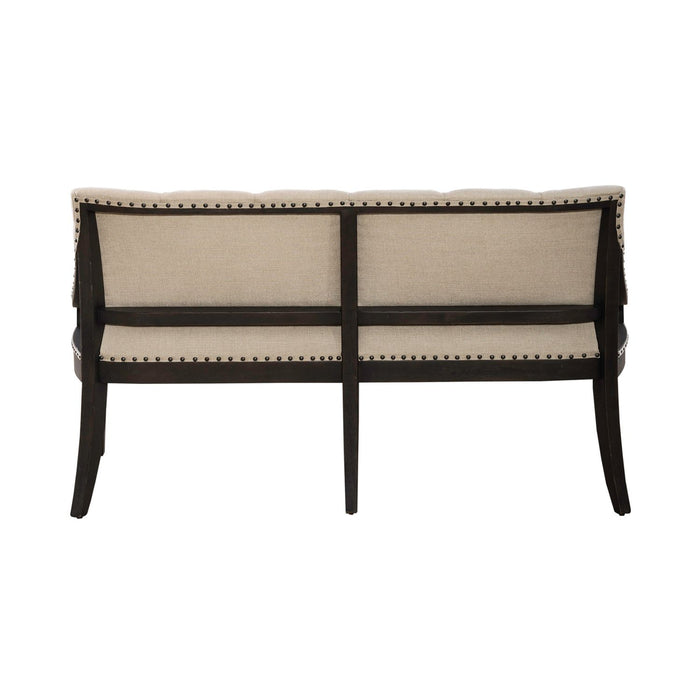 Americana Farmhouse - Uph Shelter Dining Bench- Black