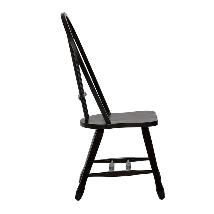 Treasures - Sheaf Back Side Chair - Black