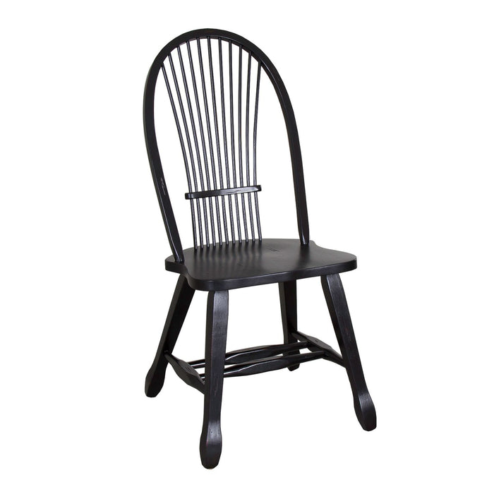 Treasures - Sheaf Back Side Chair - Black