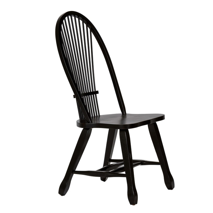 Treasures - Sheaf Back Side Chair - Black