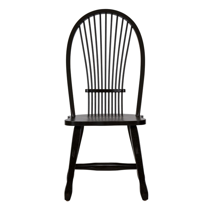 Treasures - Sheaf Back Side Chair - Black