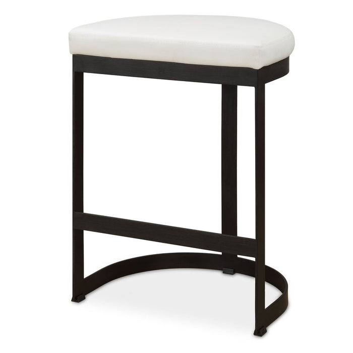 Ivanna Counter Stool, Black - White