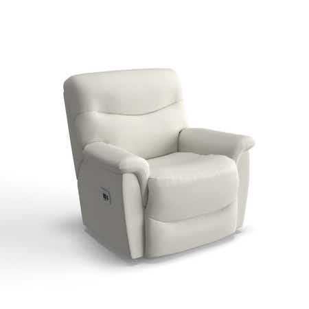 James Power Rocking Recliner w/ Headrest & Lumbar