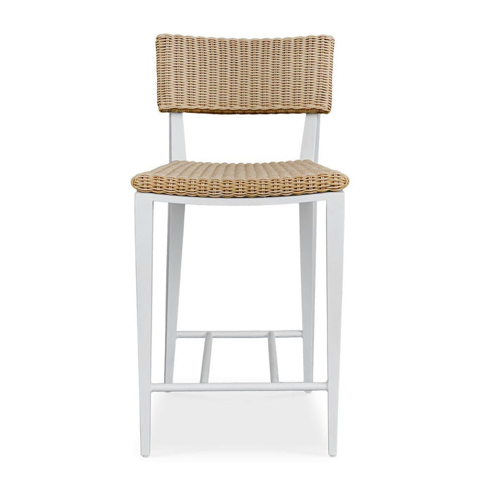Calbas Outdoor Counter Stool, White