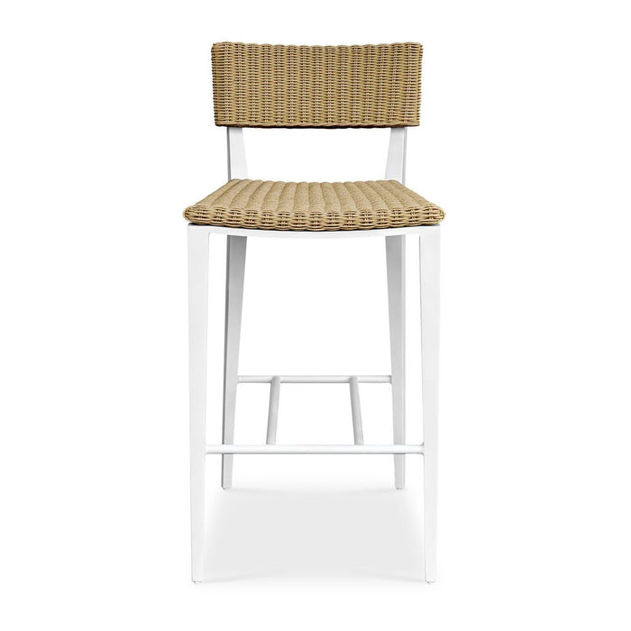 Calbas Outdoor Bar Stool, White