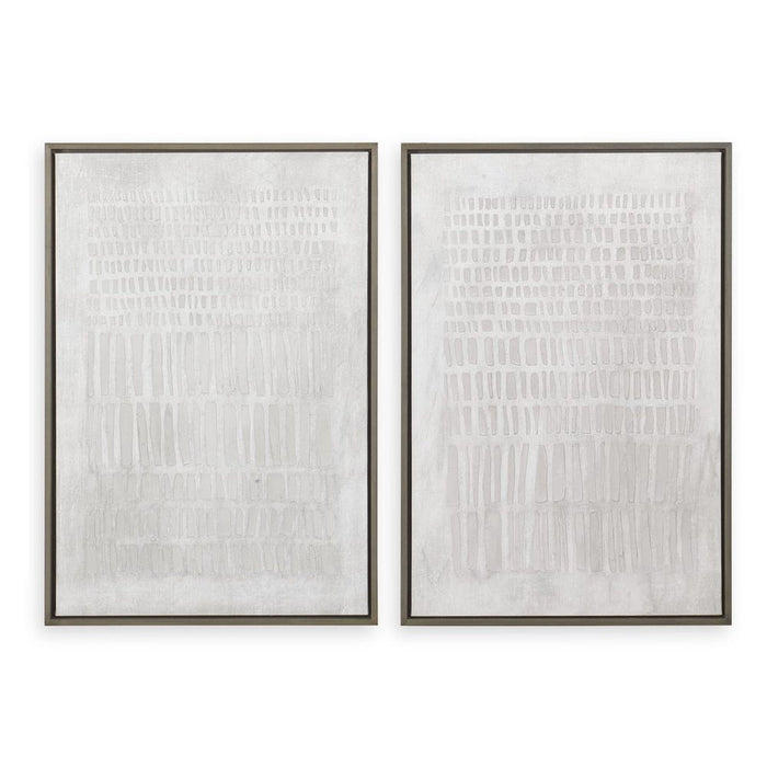 Social Theory Framed Canvases, S/2