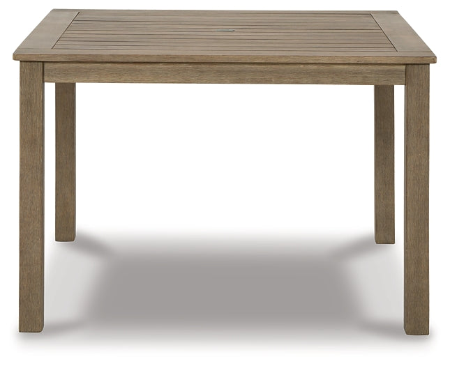 Aria Plains Square Dining Table w/UMB OPT