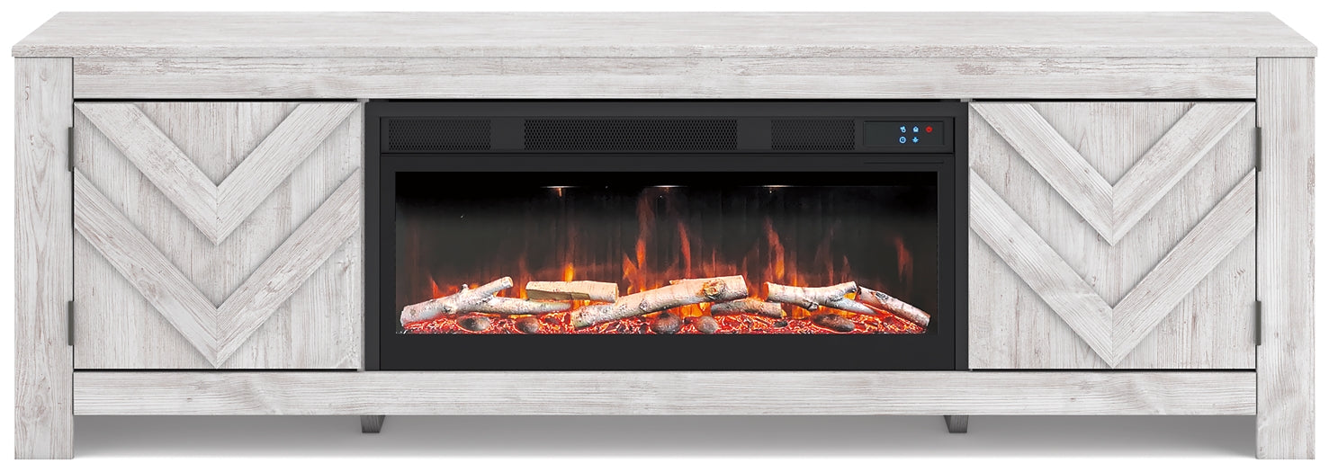 Cayboni 71" TV Stand with Electric Fireplace