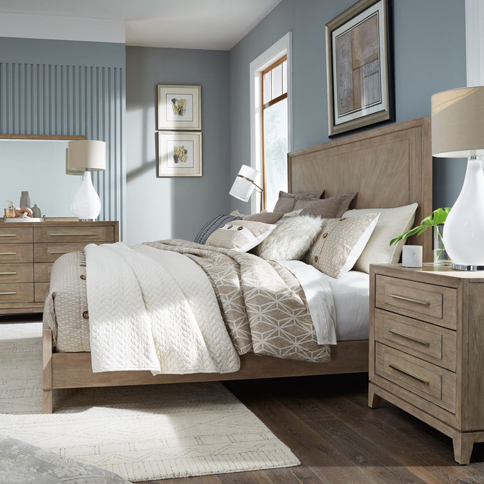 Brentwood - King Panel Bed, Dresser & Mirror, Night Stand
