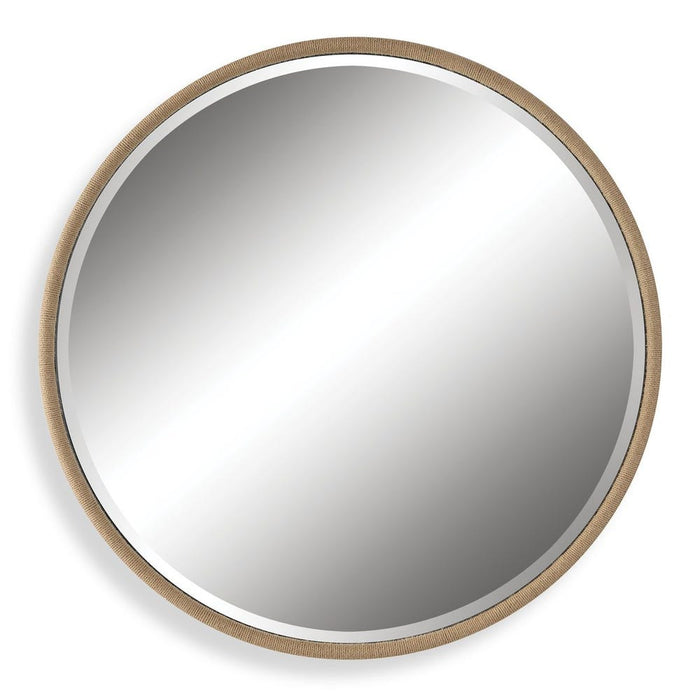 Ranchero Round Mirror, Natural