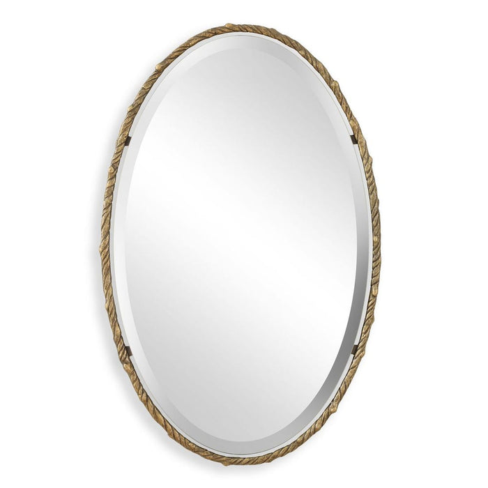 Twisted Branch Oval Mirror