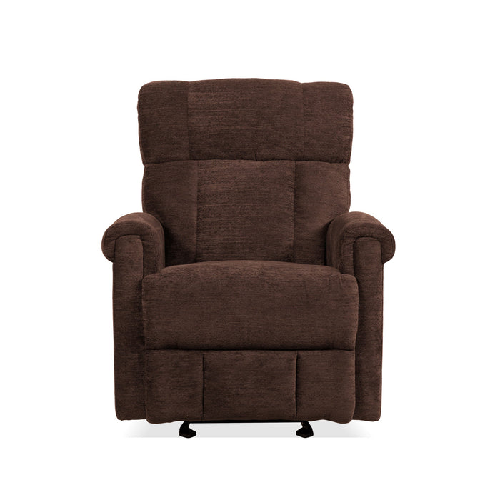 Classic Fabric Power Gliding Recliner with Power Headrest & Lumbar