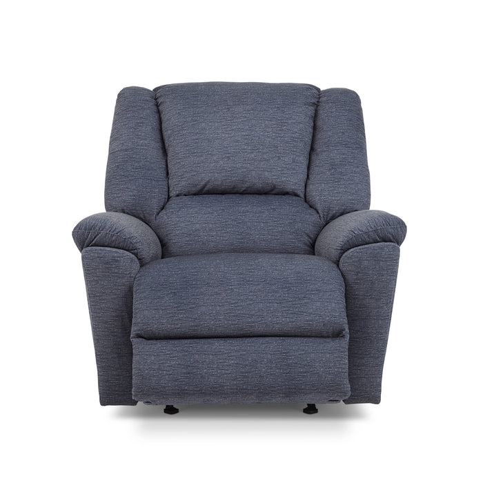 Plush Fabric Gliding Recliner