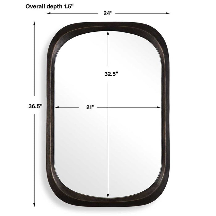 Malone Mirror, Bronze