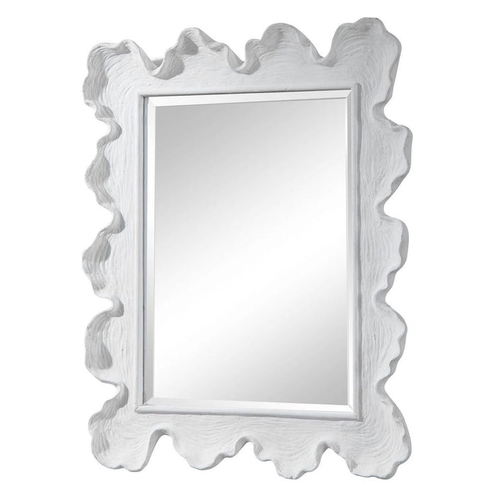 Sea Coral Mirror, White