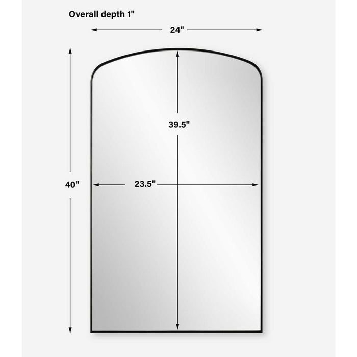 Tordera Arch Mirror, Black