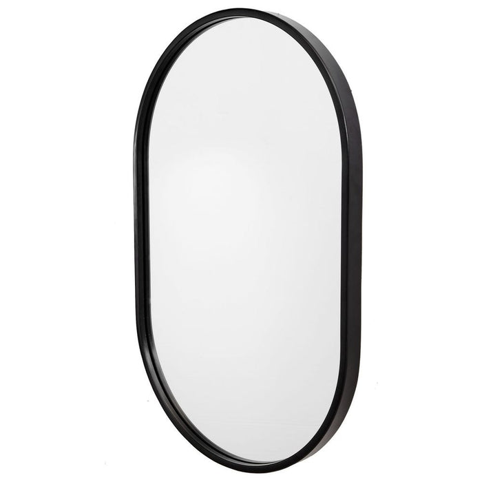 Varina Oval Mirror, Black