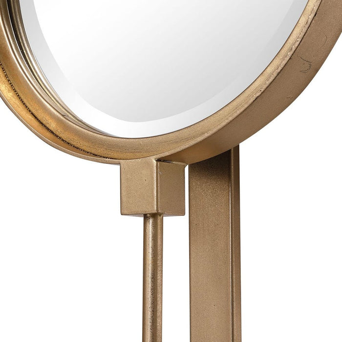 Button Mirror, Gold