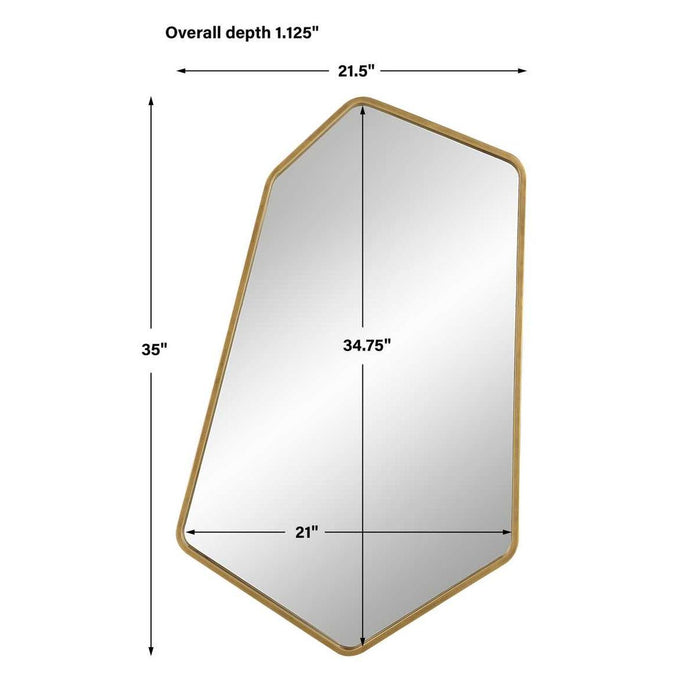 Linneah Large Mirror, Gold