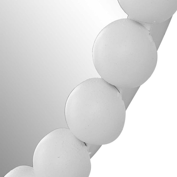 Serna Oval Mirror, White